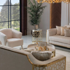 gold side table