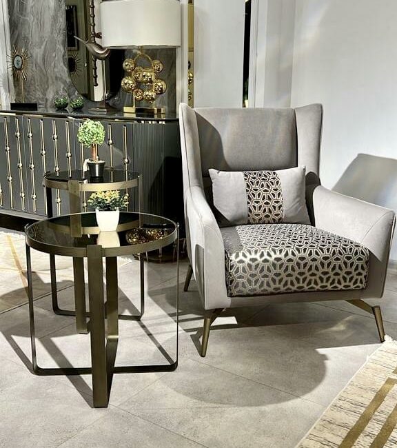 accent chair grey