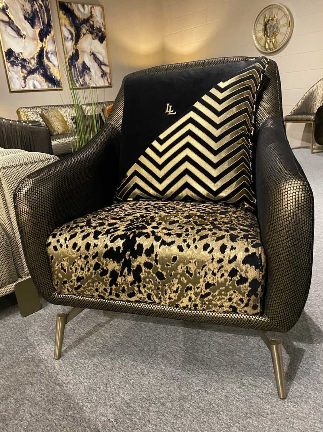 black dining chair gold legs