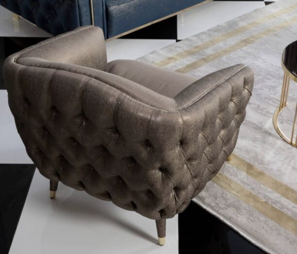 Custom Luxe Chesterfield Armchair | Luxura Home and Living