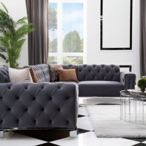 grey corner sofa