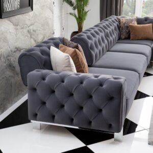 grey corner sofa