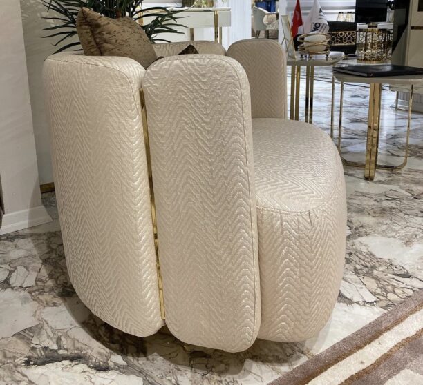 Mirage gold armchair