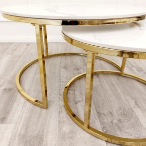 marble coffee table nest