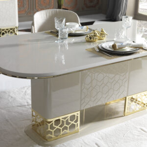 cream dining set