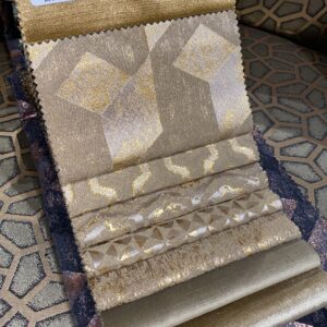 Gold Metallic Fabric Samples