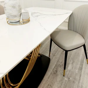 cream marble table