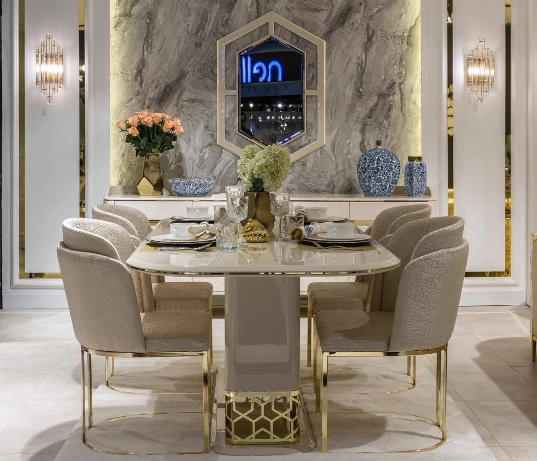 Modern luxury dining room sets discount