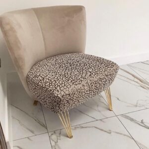 gold accent chair