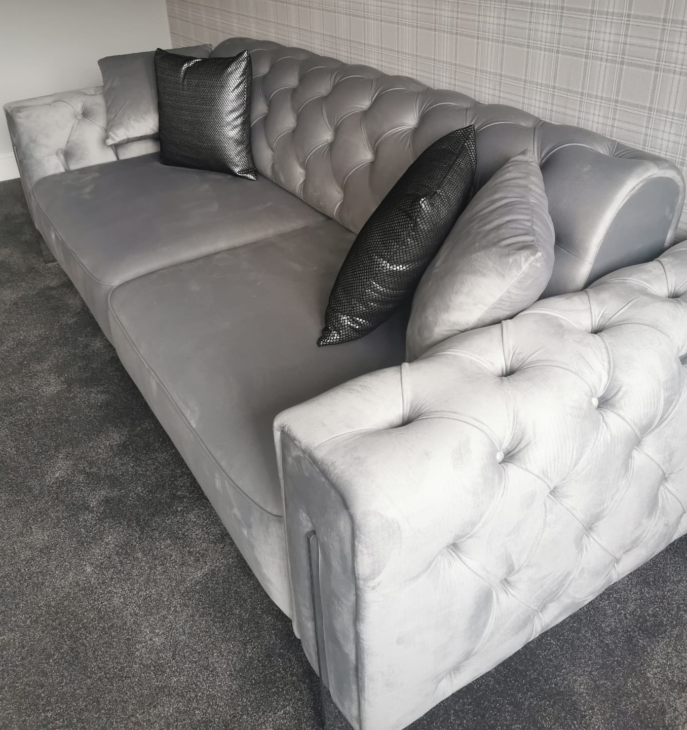 grey sofa