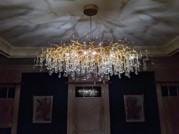 Crystal Droplet Branch Chandelier