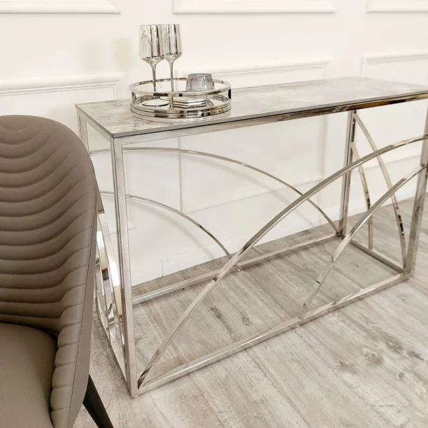 Verona Marble Top Console Table