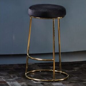 black and gold bar stool