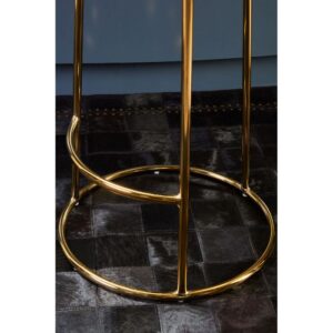 Luxe Bar Stool Black & Gold - Image 4