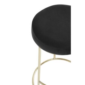 Luxe Bar Stool Black & Gold - Image 8