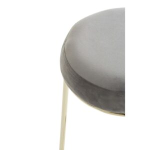 Luxe Grey & Gold Bar Stool - Image 7