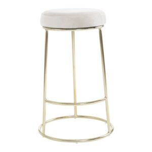 Luxe Bar Stool Cream & Gold - Image 5