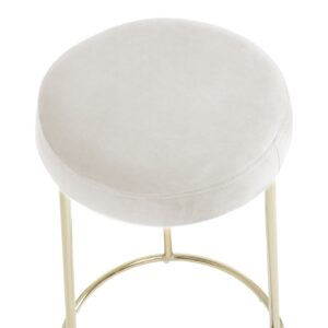 Luxe Bar Stool Cream & Gold - Image 6