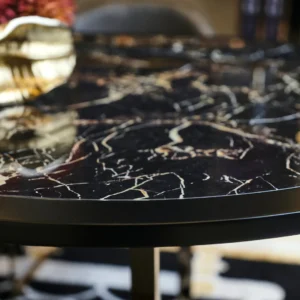 Lyon Dining Set - Black & Gold - Image 3