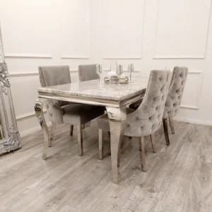 Loui Marble Dining Set - Image 4