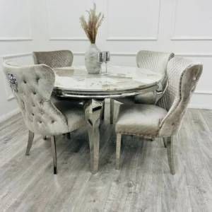 Loui Marble Dining Set - Image 6