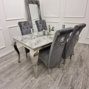 Loui Marble Dining Set - Image 3