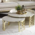 cream gold centretable