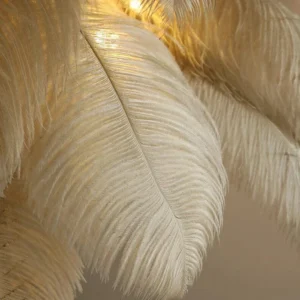 feather floor lamp gold luxury