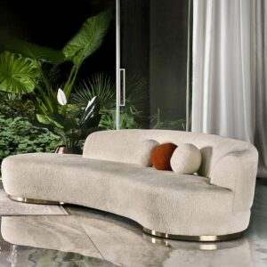 Miami Boucle Curve Sofa - Image 2