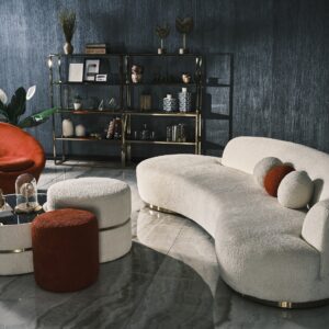 Miami Boucle Curve Sofa - Image 5