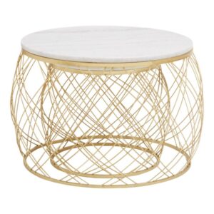 Josie Marble Side Table Nest - Image 3