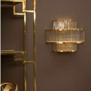 3-Tier Gold Wall Light