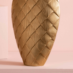 gold vase