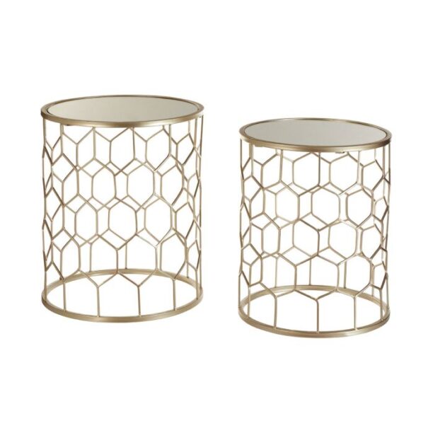 Honeycomb Side Table Nest of 2