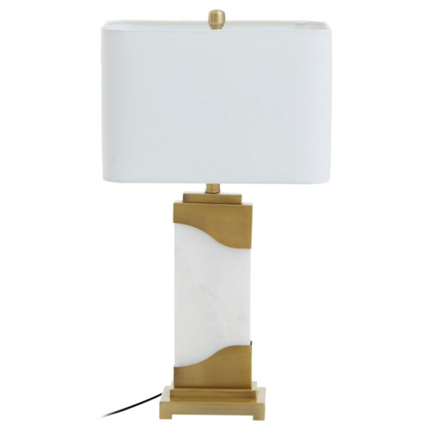 White And Gold Marble Table Lamp