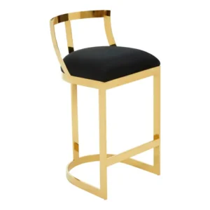 Luxury Bar Stool - Cream & Gold - Image 9