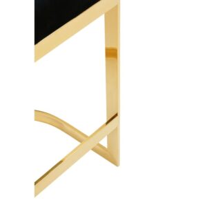 Luxury Bar Stool - Black & Gold - Image 6