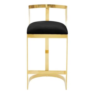 Luxury Bar Stool - Black & Gold - Image 7