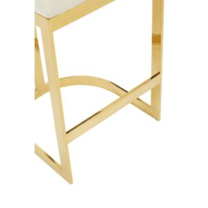 Luxury Bar Stool - Cream & Gold - Image 6