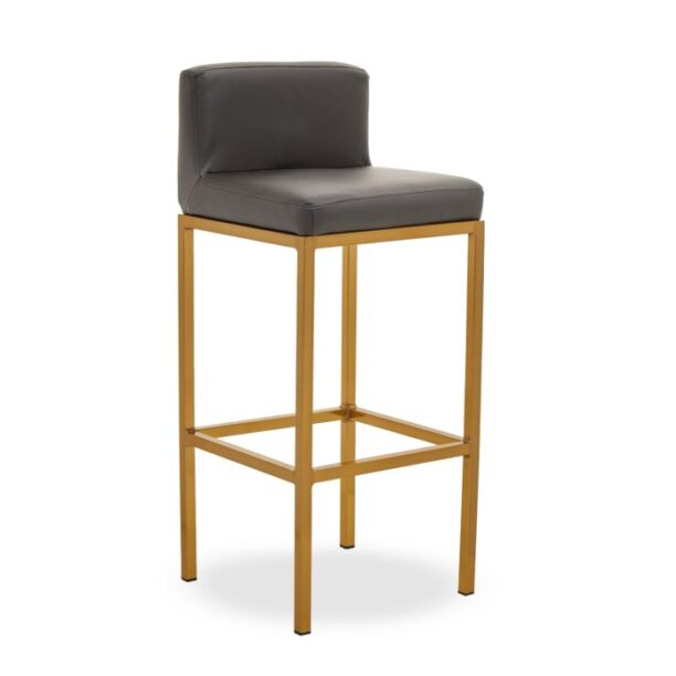 Matteo Grey Bar Stool (Chrome or Gold)