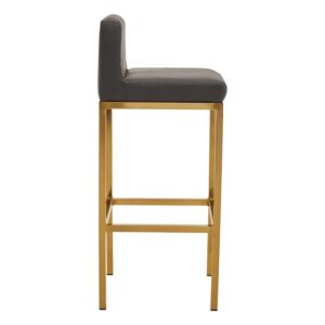 Matteo Grey Bar Stool (Chrome or Gold) - Image 4