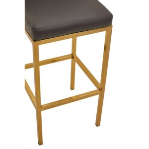 Matteo Grey Bar Stool (Chrome or Gold) - Image 8