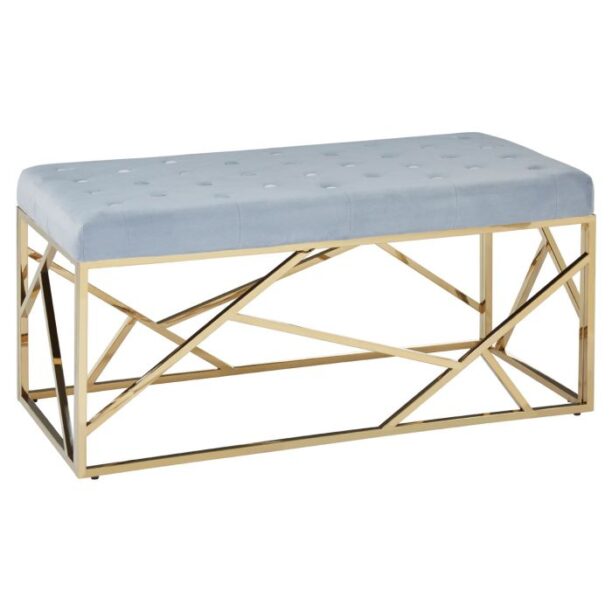 Powder Blue & Gold Bench