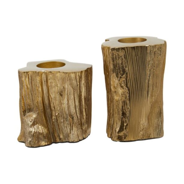 Kola Gold Candle Holder Set of 2