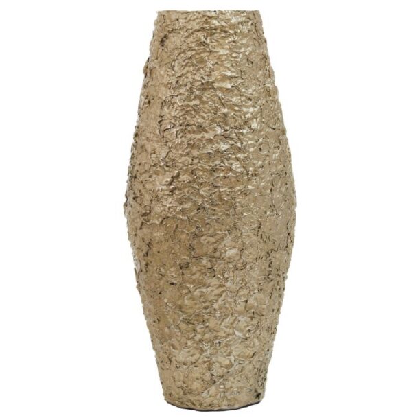 Textured Champagne Gold Vase