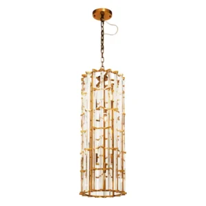 Astella Vertical Brass Chandelier - Image 4