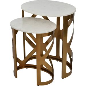 Manhattan Marble Side Table Nest - Image 4