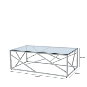 Azalea Chrome Coffee Table - Image 5