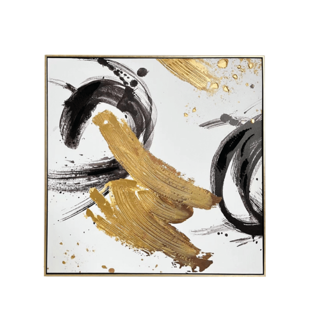 Gold Abstract Wall Art Canvas