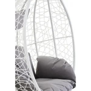 Goa Grey And White Egg Chair - Image 6